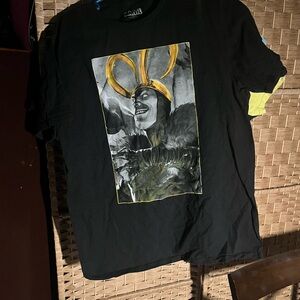 Marvel Black and Yellow Short Sleeve Tee